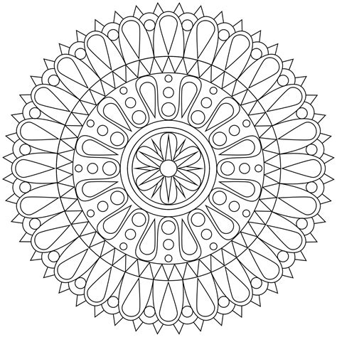 50 Free Printable Coloring Pages For Adults Mandalas Images Colorist