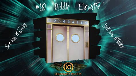 Lq Riddle Elevator For Escape Room See How It Works Hotel Theme