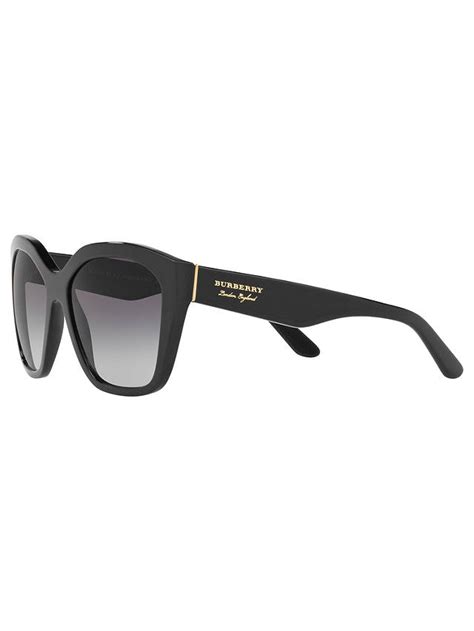 Burberry Be4261 Square Sunglasses Blackgrey Gradient At John Lewis And Partners