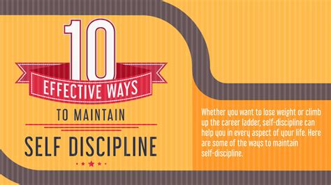 10 Point Guide To Becoming A Self Disciplined Person Infographic