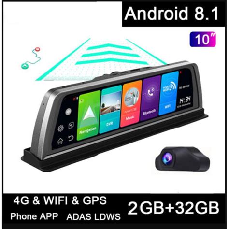 Gps Navigation Car Dvr Camera Dashcam 4g Adas Android 81 Center