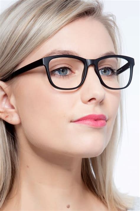 milo square matte black full rim eyeglasses eyebuydirect black glasses frames stylish