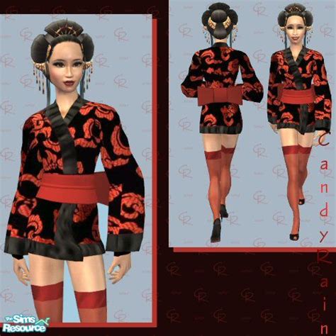 The Sims Resource Sexy Geisha Girls Red