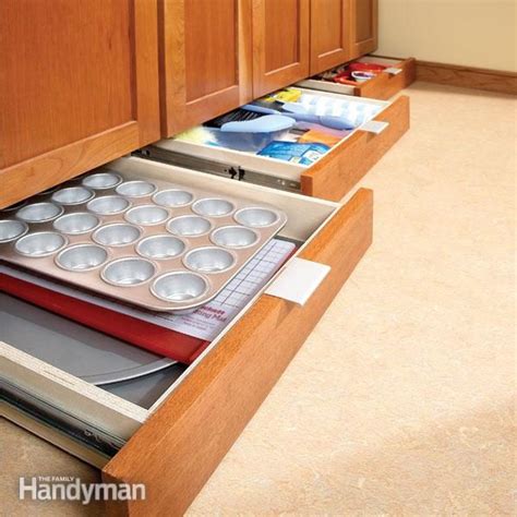 The under cabinet tv can create a big difference in your kitchen area. How to Build Under-Cabinet Drawers & Increase Kitchen ...