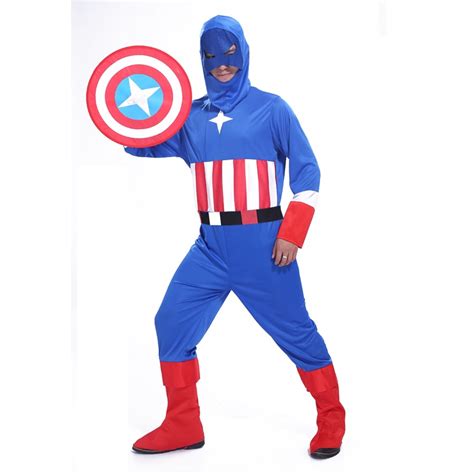 Free Shipping Adult Halloween Masquerade Party Cos Avengers Captain