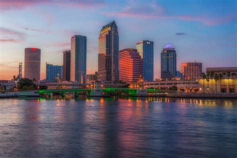 Tampa Skyline And The Tampa Bay Times Forum Matthew Paulson Photography