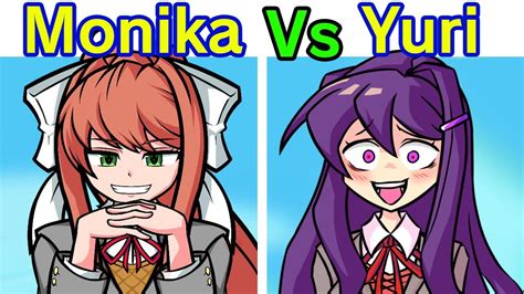 Friday Night Funkin Monika Vs Yuri Epiphany Cover Doki Doki Takeoverliterature Club Fnf