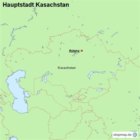 Kasachstan ist ein riesiges land, dessen stolz die steppen und die anwohner beschränken sich hier nicht. StepMap - Hauptstadt Kasachstan - Landkarte für Kasachstan