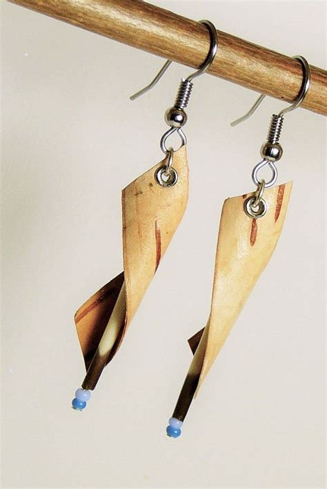 Fyeahindigenousfashion Birch Bark Earrings Quill Earrings