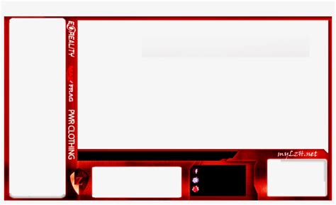 The Red Overlay Edited Speedrun Twitch Overlay Transparent Png