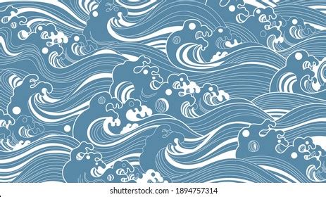 Japanese Wave Pattern Images, Stock Photos & Vectors | Shutterstock
