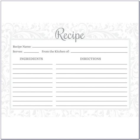 Avery 4 X 6 Recipe Card Template Template Resume Examples Xg5ba3wvdl