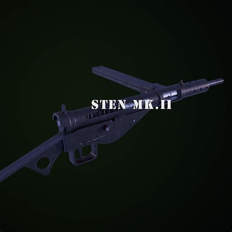 Artstation Sten Mkii Submachine Gun Marmoset Video