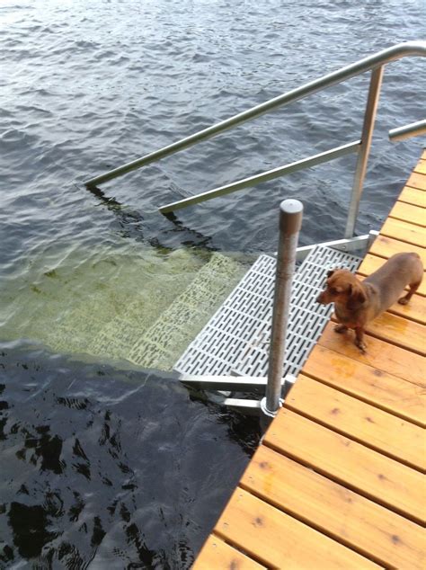 A crib dock is one of the most stable types of docks available, and they will last for decades if built correctly. Photo Gallery: Aluminum Dock Stairs - Boat Docks in 2020 ...