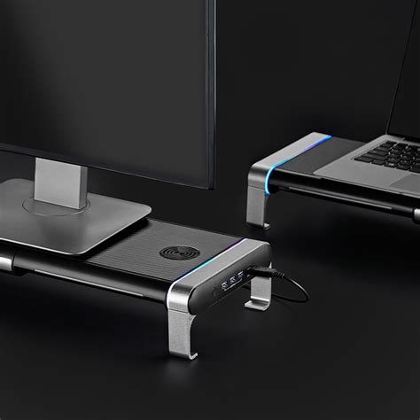 Hyper Gaming Monitor Risers With Wireless Charging Pad Supplier And