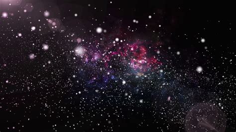 3d Animation Of Galaxy And Nebula With Shining Star Light