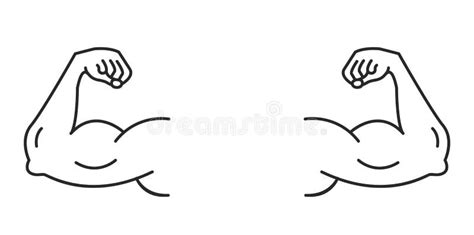 Muscle Arm Icon Vector Stock Illustrations 8623 Muscle Arm Icon