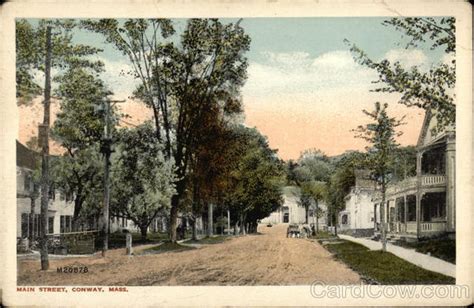 Main Street Conway Ma Postcard
