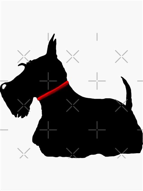 Scottish Terrier Sticker For Sale By Archyscottie Redbubble