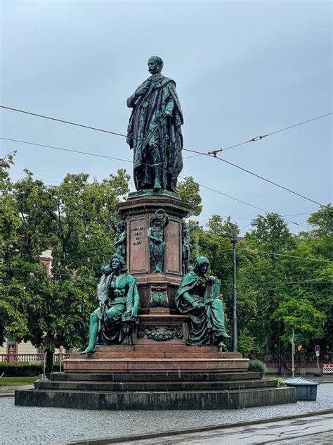 Maxmonument Statue Of Of The Bavarian King Maximilian Ii Munich