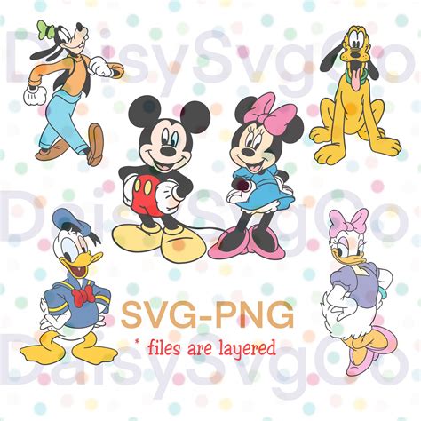 Sensational 6 Inspired Characters Mickey Mouse Minnie Mouse Etsy Uk