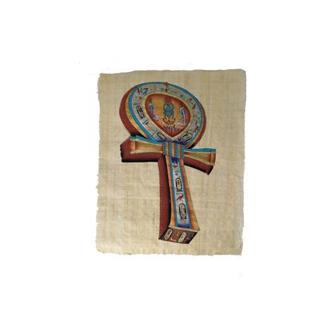 30x40cm Hand Painted Ancient Egyptian Ankh Papyrus Symbol Etsy