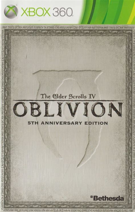 The Elder Scrolls Iv Oblivion 5th Anniversary Edition 2011 Box