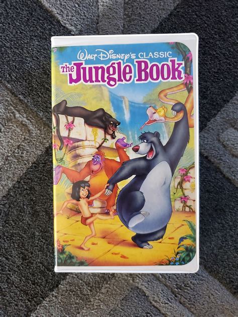 Disney The Jungle Book Vhs Tape Black Diamond Classic Edition The Jungle Book Movie Cassette Etsy