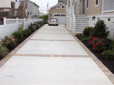 You can create a pattern, if you wish, when. Like Concrete and Paver driveway or concrete with stamped ...
