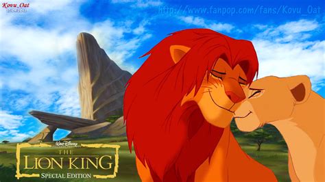 Simba Nala Love At Pride Rock Hd Wallpaper The Lion King Wallpaper
