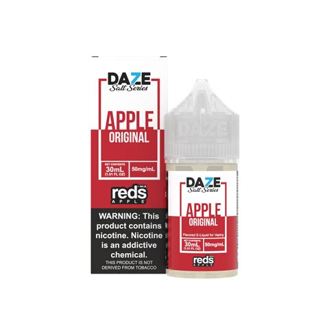7 daze salt reds apple ejuice nicotine salts e liquid