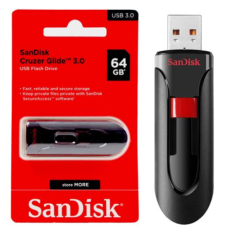 Sandisk Cruzer Glide 30 Usb Flash Drive 64gb Mega Digital Limited