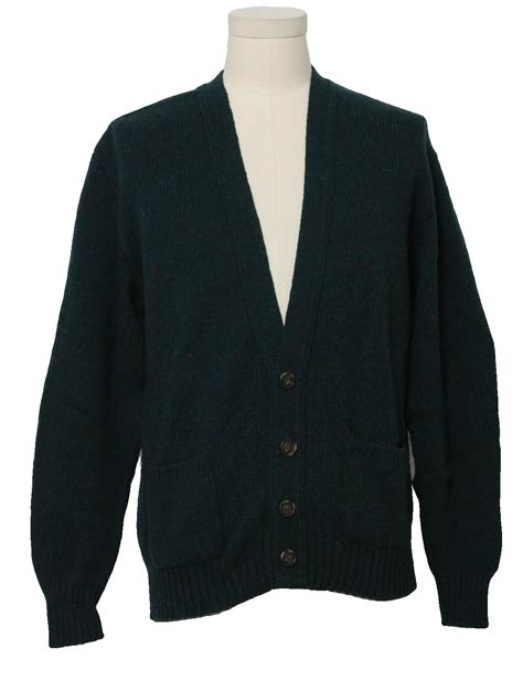 Jantzen 1980s Vintage Caridgan Sweater 80s Jantzen Mens Heathered