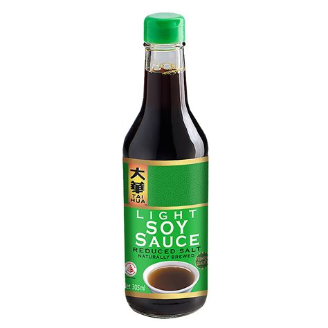 Tai Hua Light Soy Sauce Reduced Salt 305 Ml Made From Naturally Br