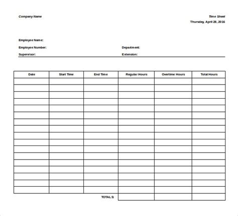 Printable Weekly Timesheet Template Word Printable Templates