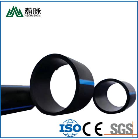 Pe100 Irrigation Agriculture Water Supply Pipe Pe High Pressure Black