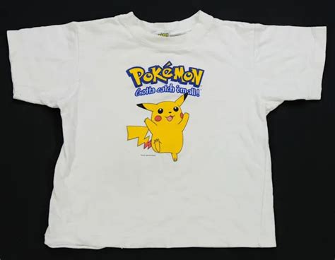 rare vintage nintendo pokemon gotta catch ‘em all 1999 pikachu t shirt 90s youth 67 49 picclick