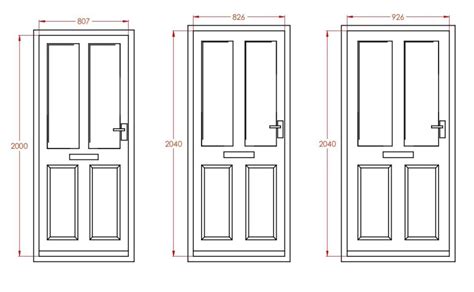 Getting the rough opening size right the first time, will save you from frustration, when installing your doors. Metric Data 12 - Standard Door Sizes - First In Architecture