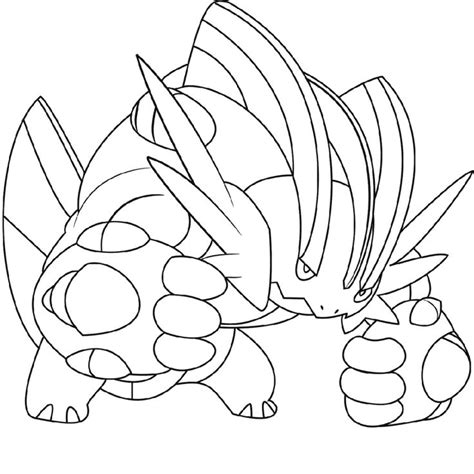 Maybe you would like to learn more about one of these? Mega Pokemon Coloring Pages Swampert | Pokemon coloring ...
