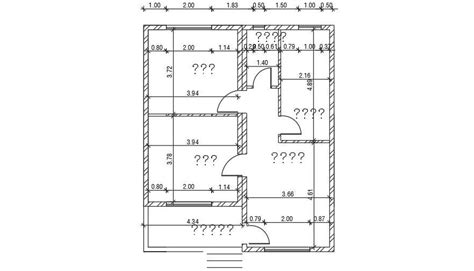 8x11 Meter 2 Bhk House Plan Autocad File Cadbull