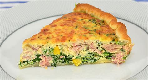 Quiche De Fiambre Espinafres Cogumelos E Atum Receitas F Ceis