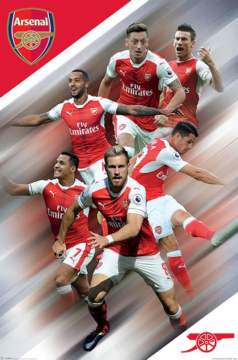Arsenal Fc Players 1617 Plakát Obraz Na Zeď Posterscz