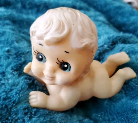 Vintage Plastic Naked Baby Figure Laying On Stomach Picclick