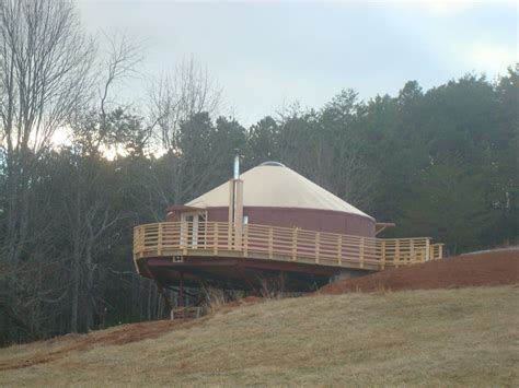 30ft Yurt With Nice Deck Blue Ridge Yurts