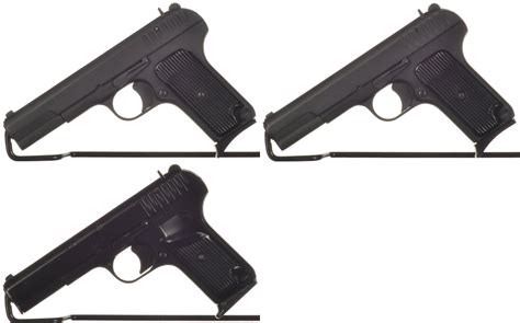 Three Chinese Tokarev Semi Automatic Pistols Rock Island Auction