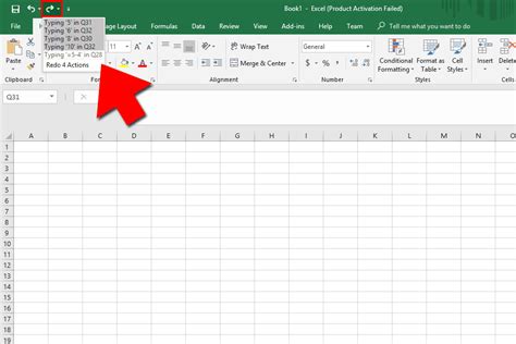 How To Use Undo Redo And Repeat In Excel