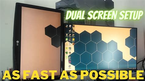 How To Make Dual Monitor Setup Dual Screen Computer Youtube