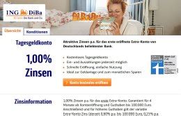 Vor ein paar monaten habe ich diesen gemacht und das angebot dieser bank gehörte zu den ersten in der liste nach dem tagesgeldvergleich. ING Tagesgeld - Gutes Tagesgeldkonto mit Neukundenangebot