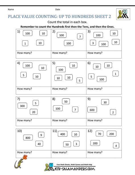 Grade 2 Place Value And Rounding Worksheets Free Printable K5 Learning