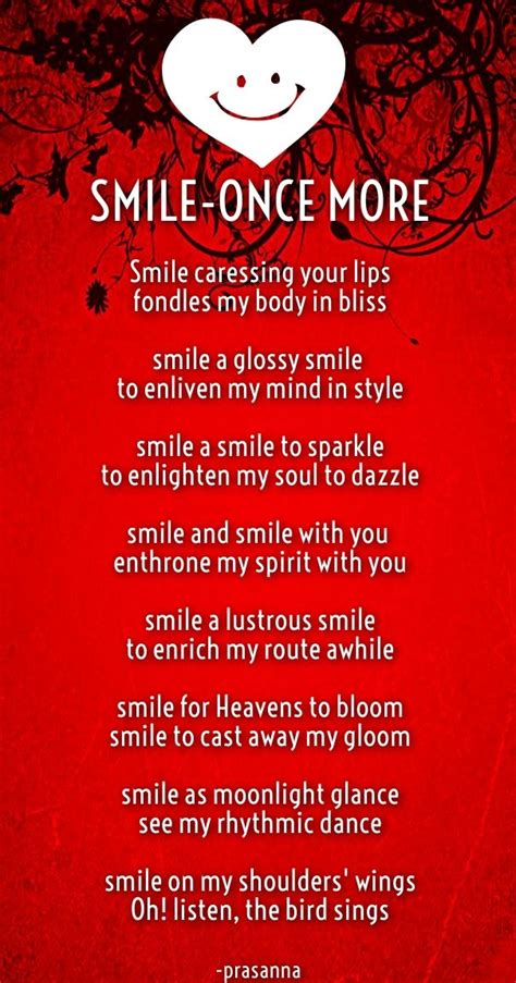 She will smile and think about how lucky she is to have you any time she runs across those sweet words for her. Sweet Poems to Make Her Smile | Make her smile quotes ...